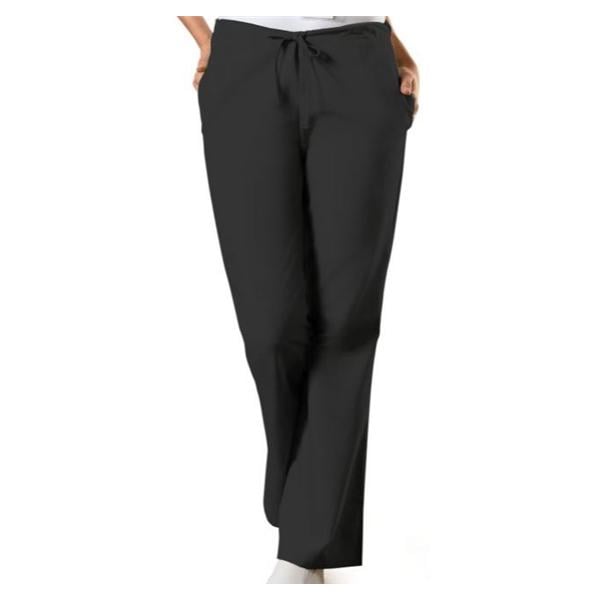 Scrub Pant Adult Womens Black 65% Polyester / 35% Cotton 4101 Mid...