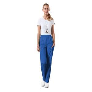 Cherokee Scrub Pant Adult Womens Royal Blue 65% Polyester / 35% C...