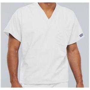 Cherokee Scrub Shirt Adult Unisex White 65% Polyester / 35% Cotto...