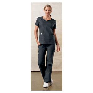 Cherokee Scrub Shirt Adult Womens Pewter 65% Polyester / 35% Cott...