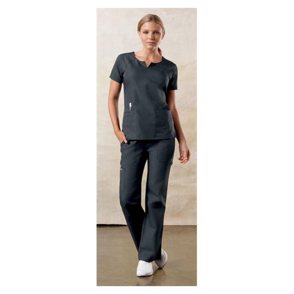 Cherokee Scrub Shirt Adult Womens Pewter 65% Polyester / 35% Cott...