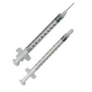 Syringe/Needle 1cc 25g 5/8" TB Permanently Attached Needle Steril...