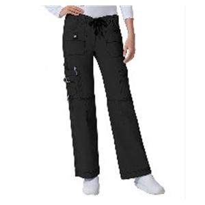 Dickies Scrub Pant 857455 Small Petite Womens Adult Black 8 Pocke...