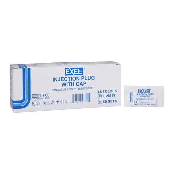 Injection Plug Luer Lock Pyrogen Free Sterile Not Made With Natur...