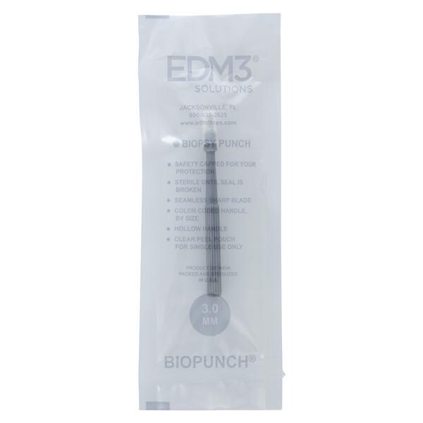 Biopunch Biopsy Punch 3.0mm Stainless Steel Blade Sterile Disposa...