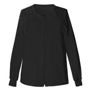 Warm-Up Jacket Long Sleeves / Knit Cuff 3X Large Black Womens Ea