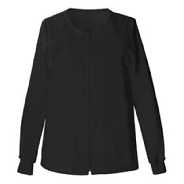 Warm-Up Jacket Long Sleeves / Knit Cuff 3X Large Black Womens Ea