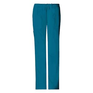 Cherokee Scrub Pant 4 Pockets Small Caribbean Blue Womens Ea