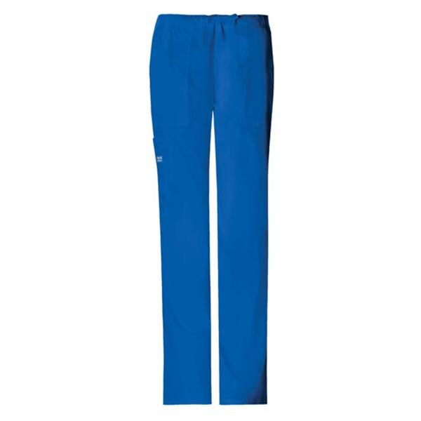 Cherokee Scrub Pant 4 Pockets Large Royal Blue Womens Ea