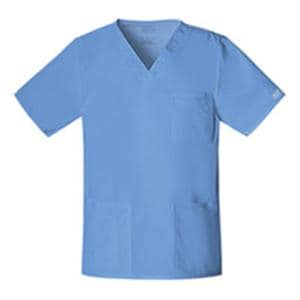 Cherokee Scrub Shirt Adult Unisex Ceil Blue 55% Cotton / 42% Poly...