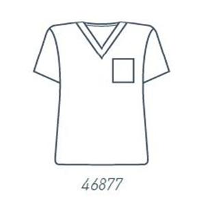 Essentials Scrub Shirt Adult Unisex Navy 50% Polyester / 50% Cott...