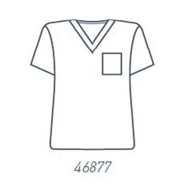 Essentials Scrub Shirt Adult Unisex Navy 50% Polyester / 50% Cott...