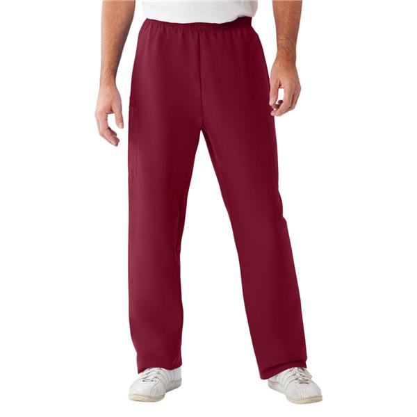 Scrub Pant 3 Pockets X-Large Wine Unisex Ea