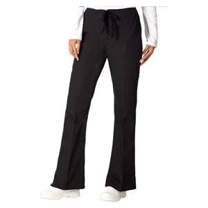 Pant Adult Womens Black 65% Polyester / 35% Cotton Flare Leg Elas...