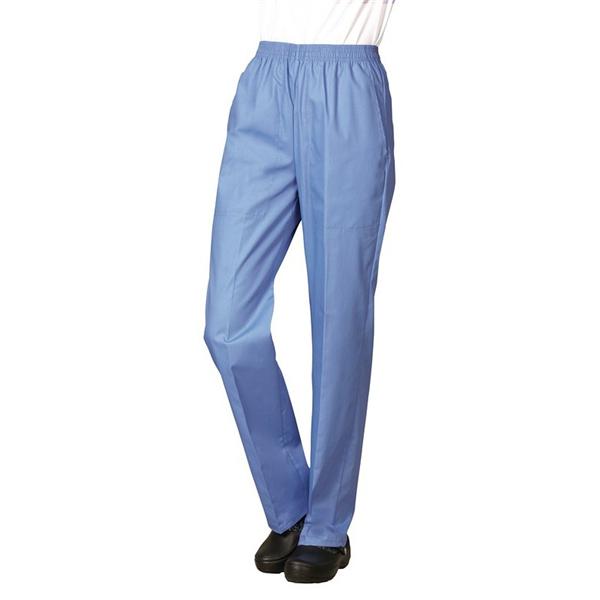 Fashion Poplin Scrub Pant 2 Pockets X-Small Ceil Blue Womens Ea