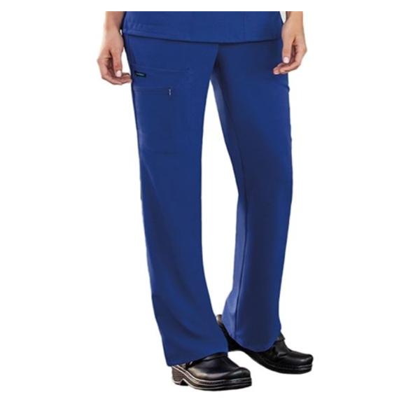 Jockey Scrub Pant Poly/Ryn/Spndx 4 Pockets 4X Large Caribbean Blue Womens Ea