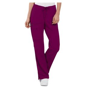Scrub Pant Poly/Ryn/Spndx 3 Pockets 5X Large Plum Womens Ea