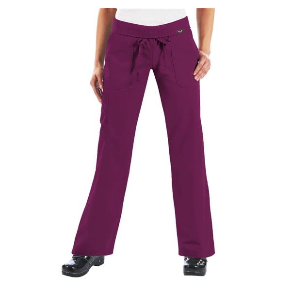 Scrub Pant Adult Womens Raspberry 55% Cotton / 45% Polyester Morg...