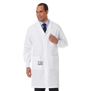 META Lab Coat Adult Unisex White 99% Polyester / 1% Carbon Fiber...