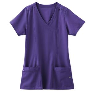 Jockey Scrub Shirt Adult Womens Purple 72% Polyester / 21% Rayon...