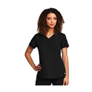 Greys Anatomy Scrub Shirt Adult Womens Black 77% Polyester / 23%...