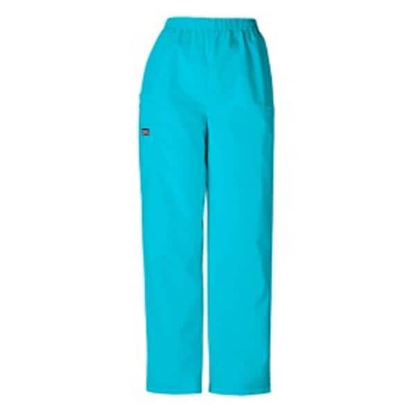 Scrub Pant Adult Womens Turquoise 65% Polyester / 35% Cotton Mid...