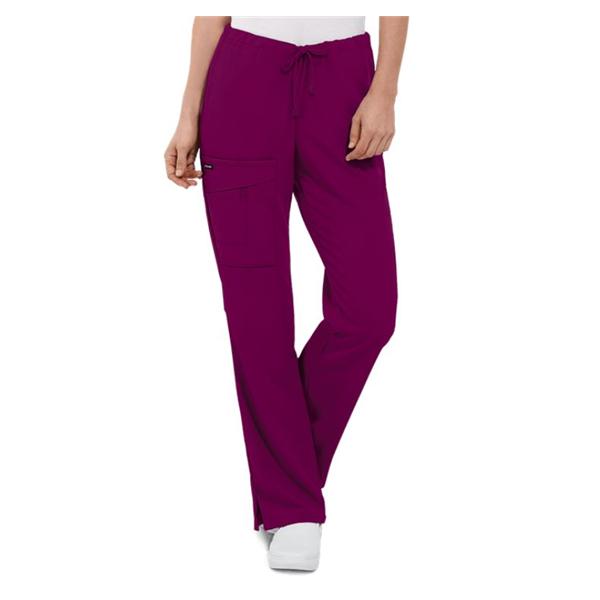 Jockey Scrub Pant Adult Womens Plumberry Wine 72% Polyester / 21%...