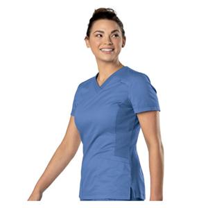 Scrub Shirt Adult Unisex Ceil Blue 65% Polyester / 35% Cotton V-N...
