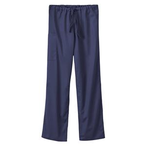 Scrub Pant Adult Unisex Navy 65% Polyester / 35% Cotton with Soil...