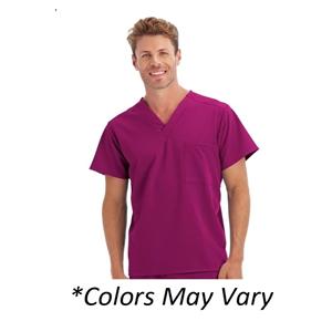 Scrub Top V-Neck 1 Pocket Small Galaxy Blue Unisex Ea