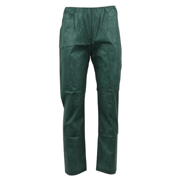 Patient Scrub Pant Linen Like Non Woven Material 2X Large Dark Green 30/Ca