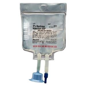IV Injection Solution Dextrose 5% 50mL Viaflex Plastic Container...