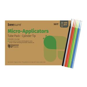 Beesure Bendable Micro Applicator Black / White 400/Bx