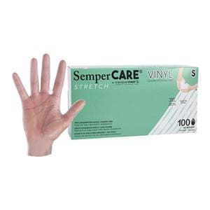 Sempercare Vinyl Exam Gloves Small Cream Non-Sterile, 10 BX/CA