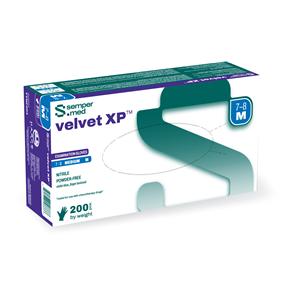 Velvet XP Nitrile Exam Gloves Large Cobalt Blue Non-Sterile 200/Bx
