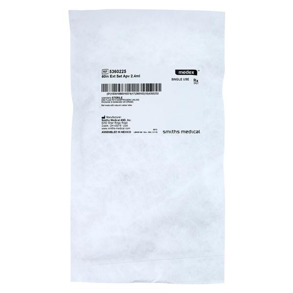 Medex IV Extension Set 60" Male Luer Lock Adapter 25/Ca