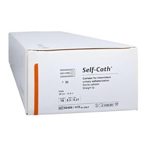 Self-Cath Intermittent Catheter Long Straight Tip PVC/Siliconized...