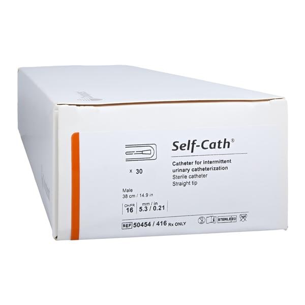 Self-Cath Intermittent Catheter Long Straight Tip PVC/Siliconized...