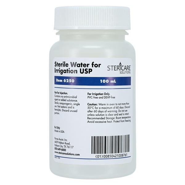 SteriCare Solutions Irrigation Solution Water 100mL Plastic Pour...