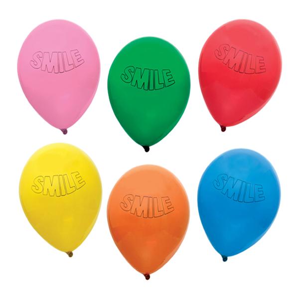 Personalized Balloons Smile White or Black Imprint 1000/Pk