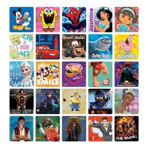 Stickers Licensed 2.5 in Assorted 5000/Package