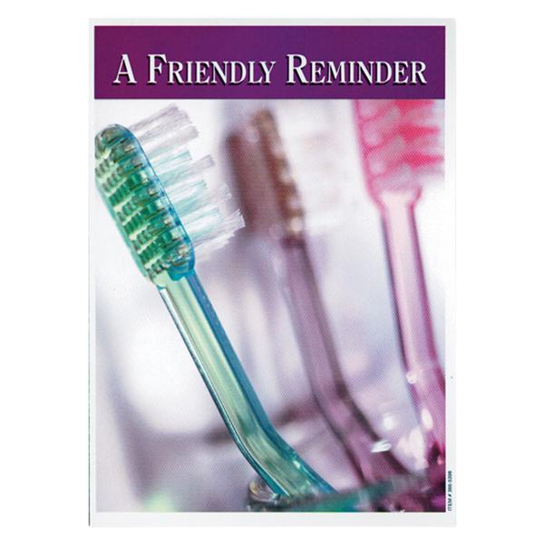 Imprinted Recall Cards Friendly Brush 4 in x 6 in 250/Pk