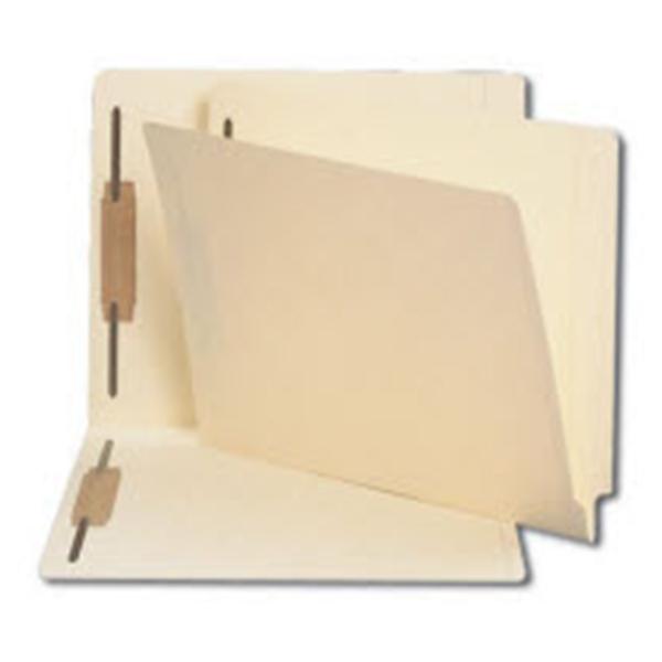 Folder End Tab Letter 14PT Straight 2B Fasteners 1&3 Manila 50/Bx