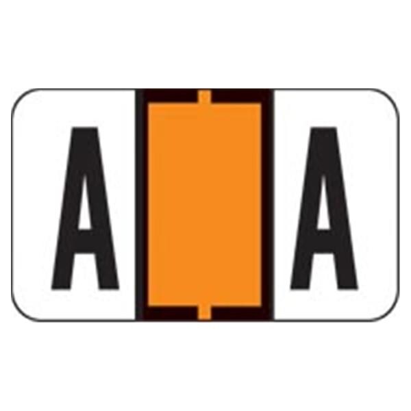 Jeter Compatible "A" Labels Orange 500/Rl