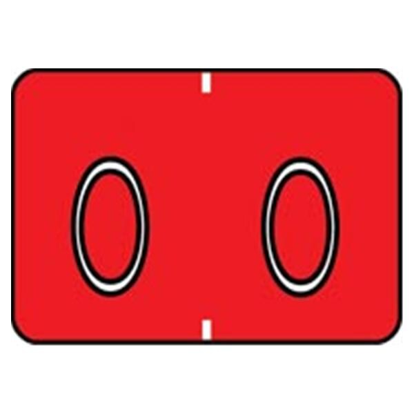 Sycom "0" End Tab Labels1"x1.5" 500/Rl