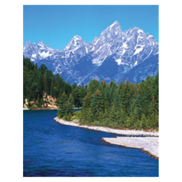 CeilingScenes Acoustic Tile Mountain View & Stream 2-Tiles Horizontal 24x24" Ea