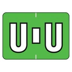 Colwell Jewel Tone "U" Labels 1.5"x1" 500/Rl