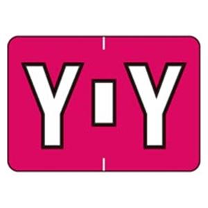Colwell Jewel Tone "Y" Labels 1.5"x1" 500/Rl