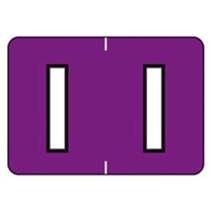 Colwell Jewel Tone "I" Purple Labels 1.5"x1" 500/Rl