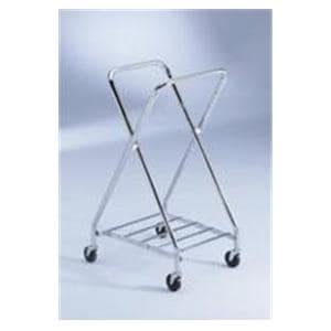 Hamper Square Steel Adjustable/Folding 19x42.25x25" Silver